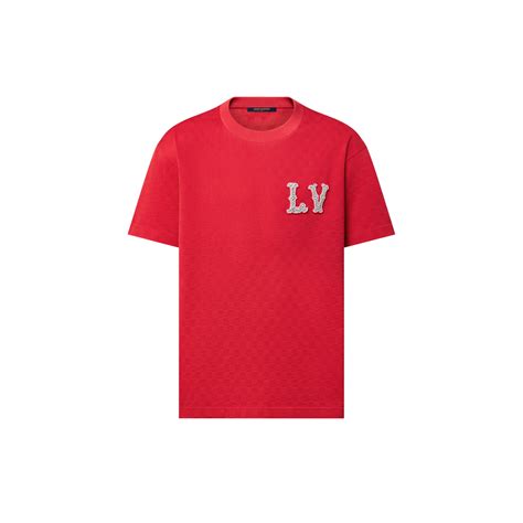 louis vuitton textured appliqué t-shirt men spring summer 2018|Printed Cotton Pique T.